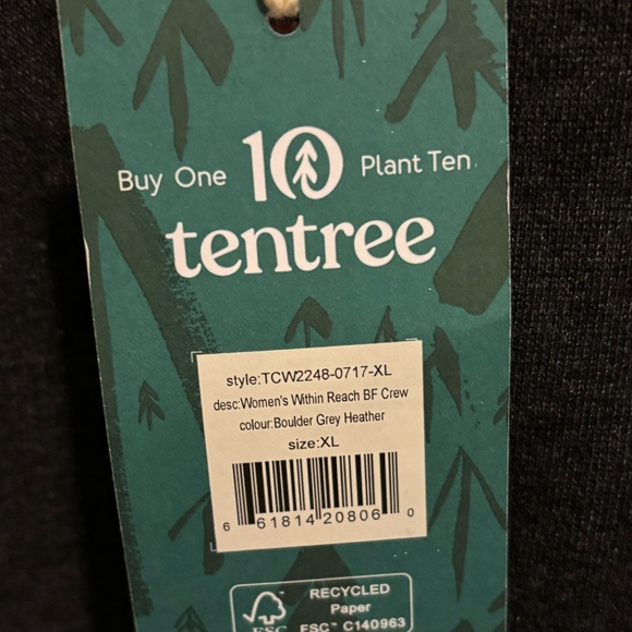 Tentree Women’s Crew XL - Picture 3 of 5